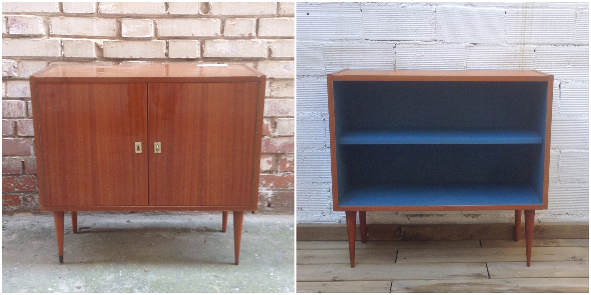 Mueble bar transformado