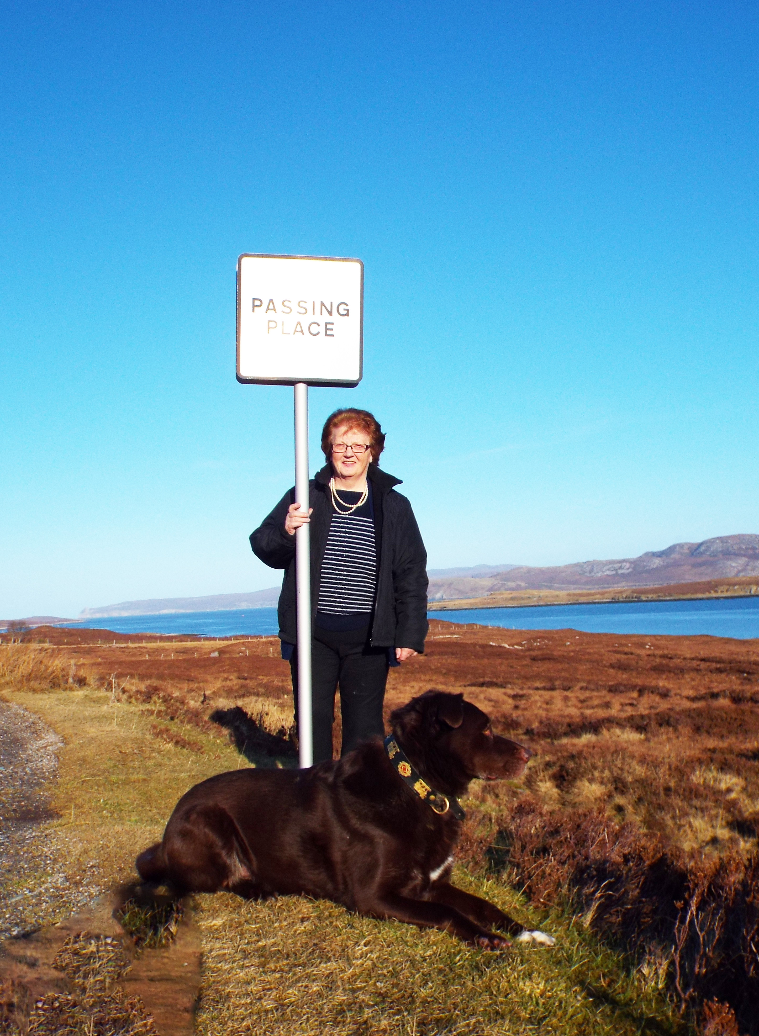 Angela Mackay and Bear