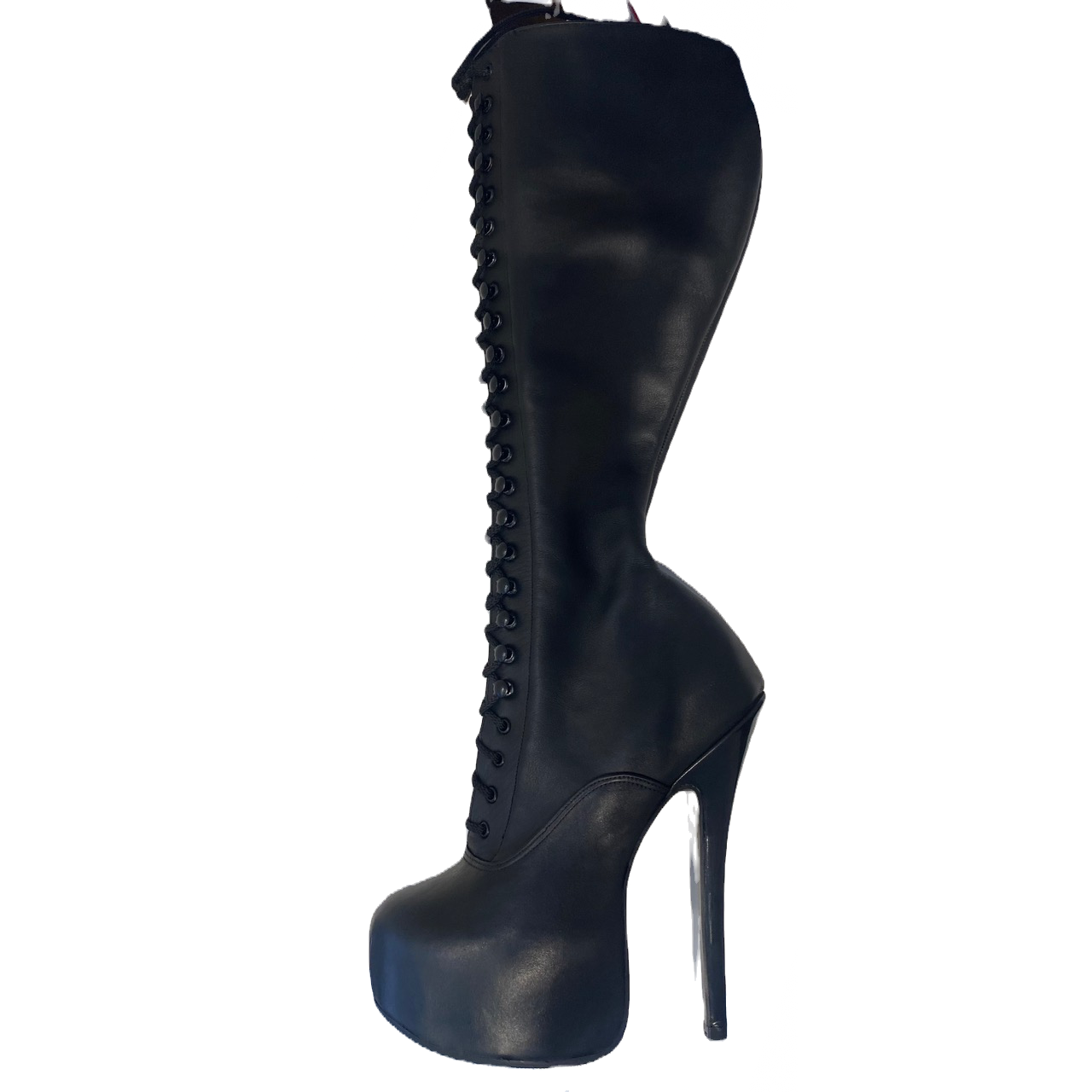 Knee Platform Contrast Heel Stiletto Boots