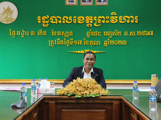 Provincial Government Meeting at Preah Vihear Province