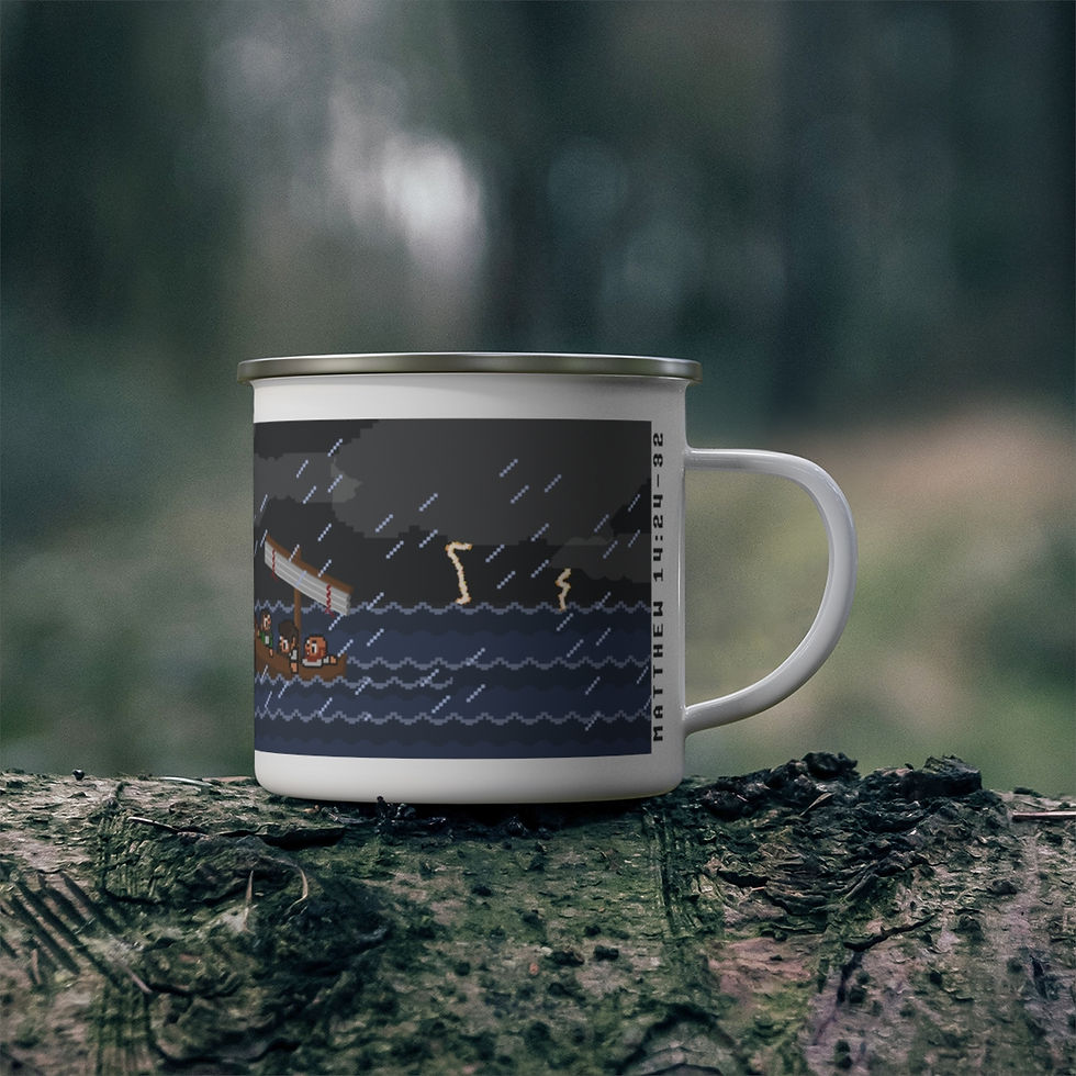 Thumbnail: Enamel Camping Mug - 16Bit Peter
