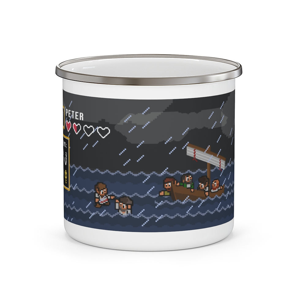 Thumbnail: Enamel Camping Mug - 16Bit Peter