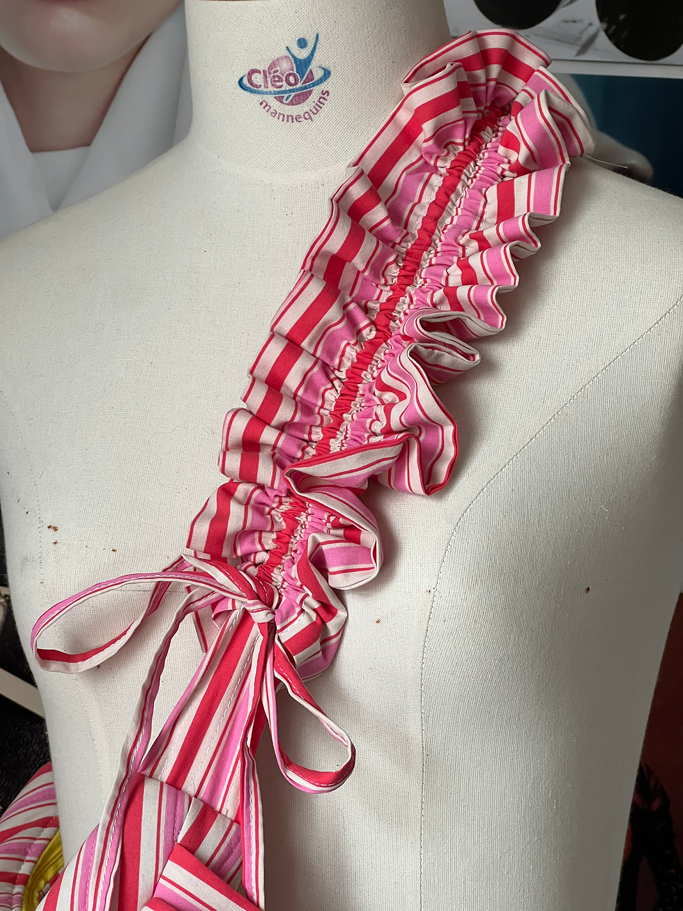 Miniature : Le Petit Banane rayures rose