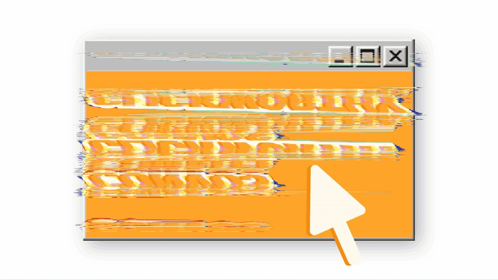 Clickworthy Convos podcast title art styled in a retro digital interface, featuring bold typography and branding elements fro