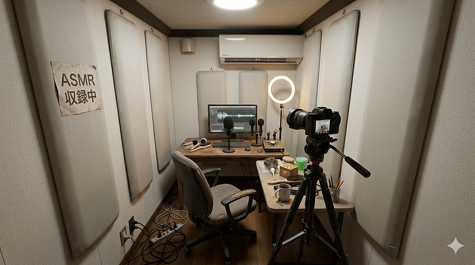 ASMR配信風景