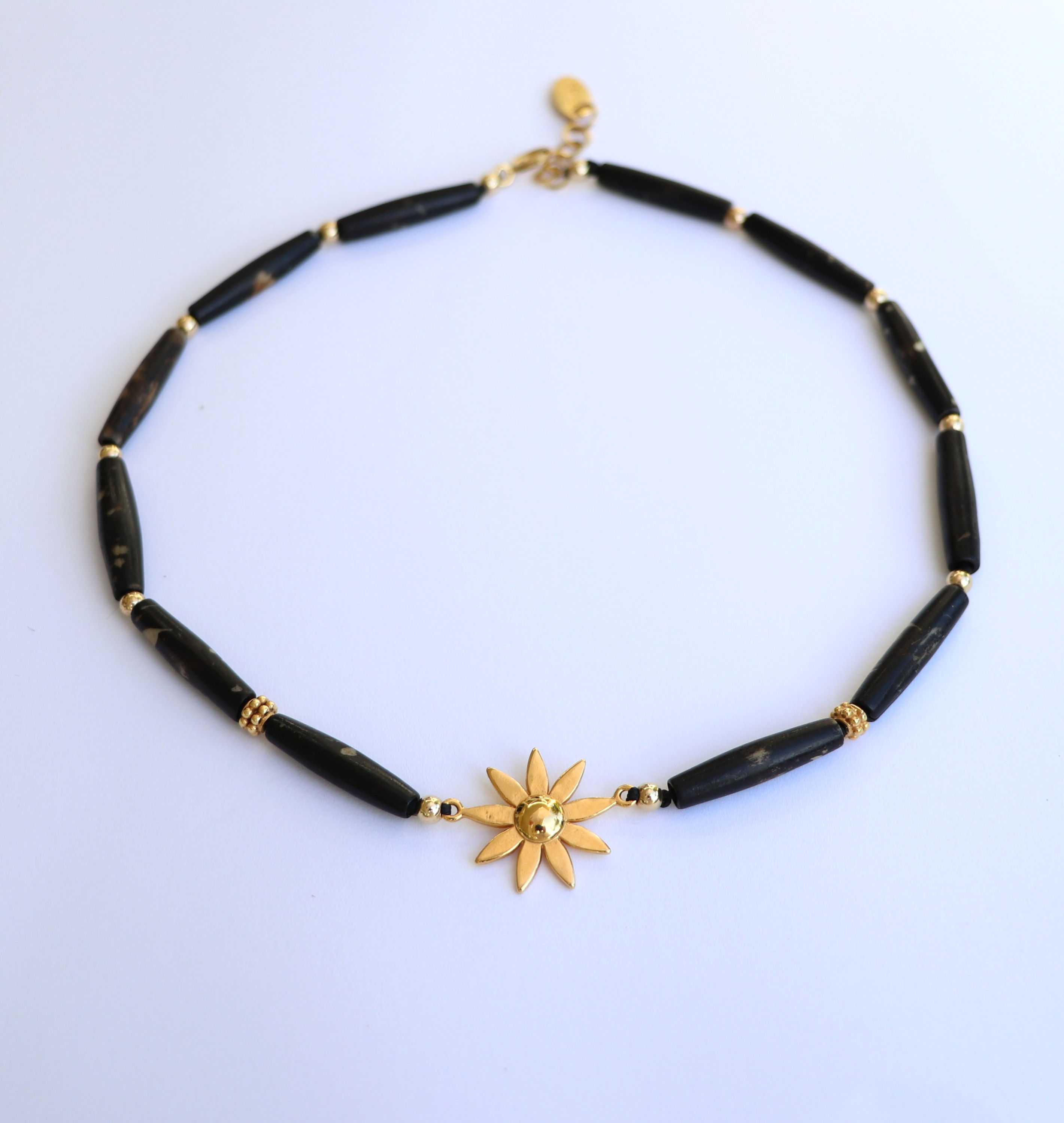 Gold Sunflower Choker