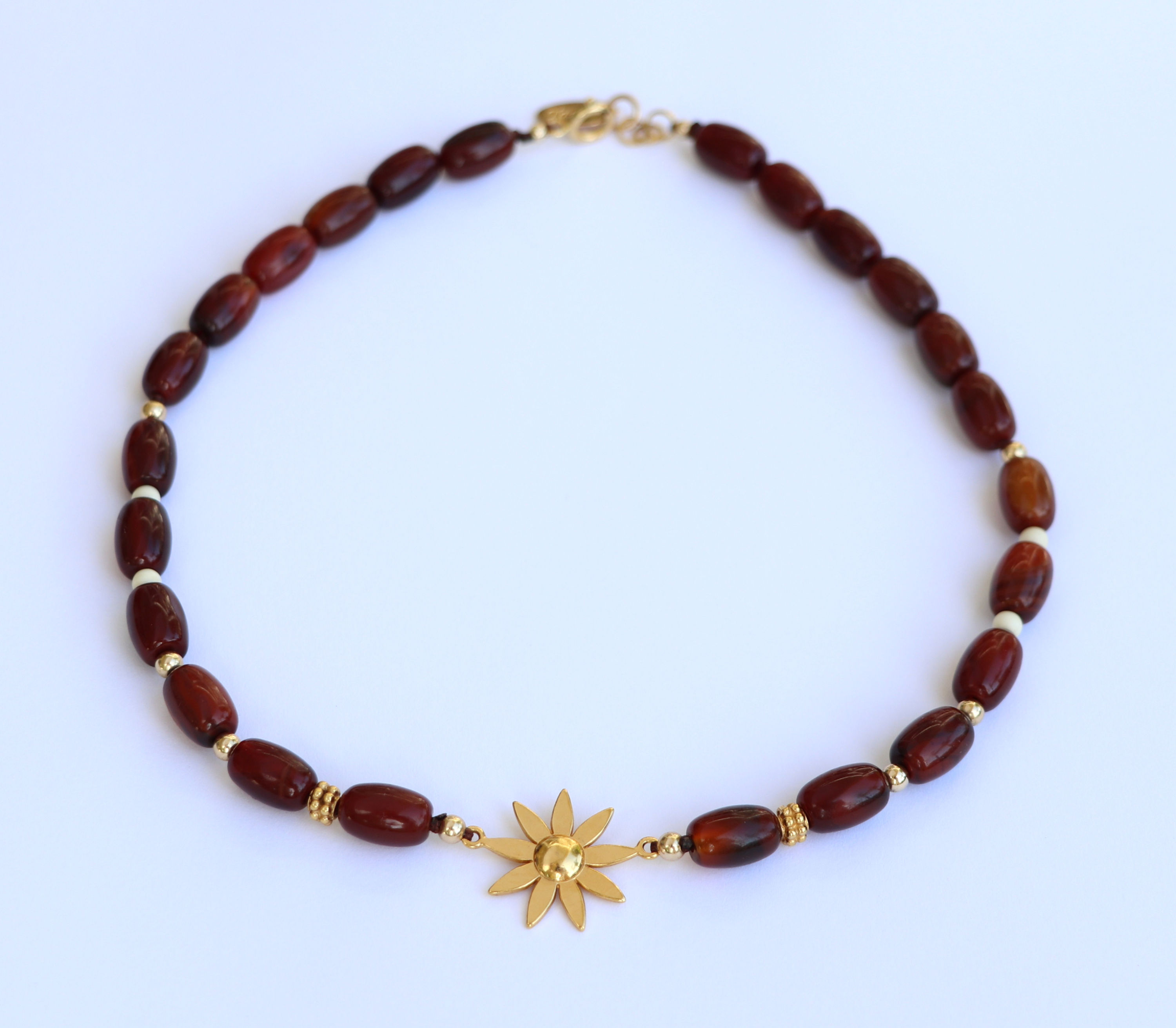 Gold Carnelian & Carnelian