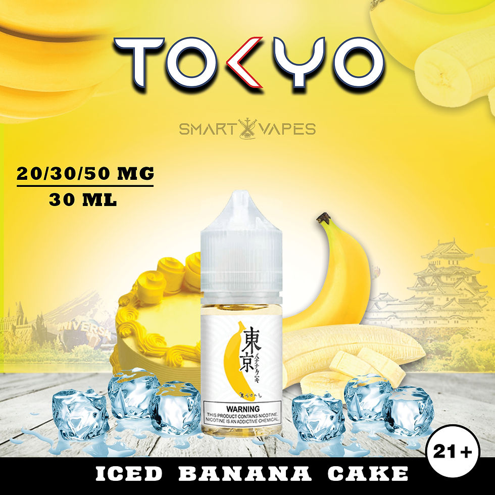 TOKYO ICED BANANA CAKE SALT NIC 30 ML