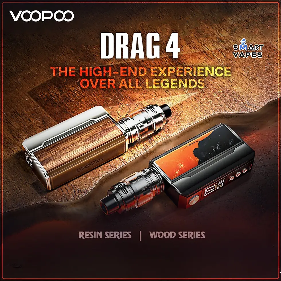 Voopoo Drag 4 Vape Kit with 2 free 18650 batteries – Dubai & UAE