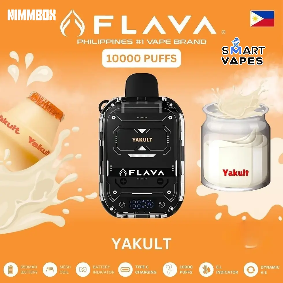 الصورة المصغرة: Tangy and creamy Yakult-inspired vape experience, Flava Nimmbox 10000 puffs, Dubai & UAE