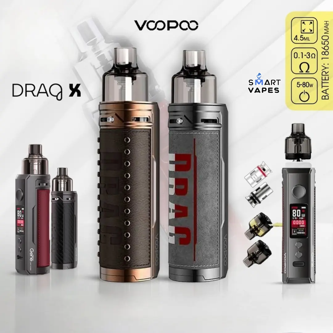 Voopoo Drag X Pod Mod Kit with Free 18650 Battery – Dubai & UAE