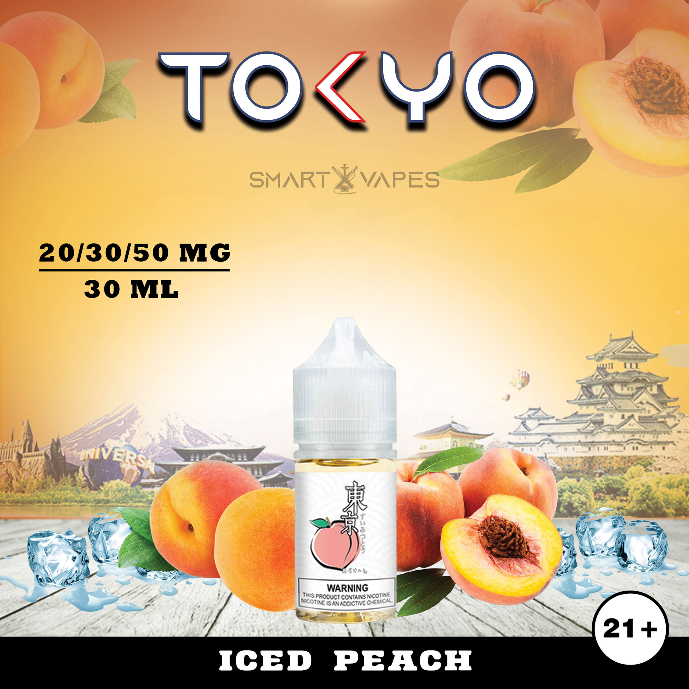TOKYO ICED PEACH SALTNIC 30ML