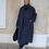Miniatiūra: Tamsiai Mėlynos Spalvos Paltas