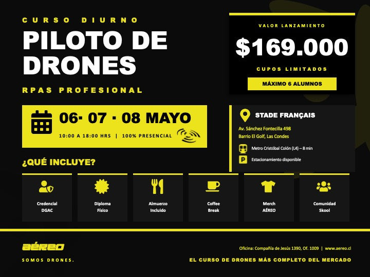 Curso Piloto de Drones RPAS Profesional | Credencial DGAC 