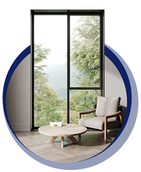 Modern glazed window sealed with Siltech 600NX Neutral Oxime Silicone Sealant – for professional glazing and window installations