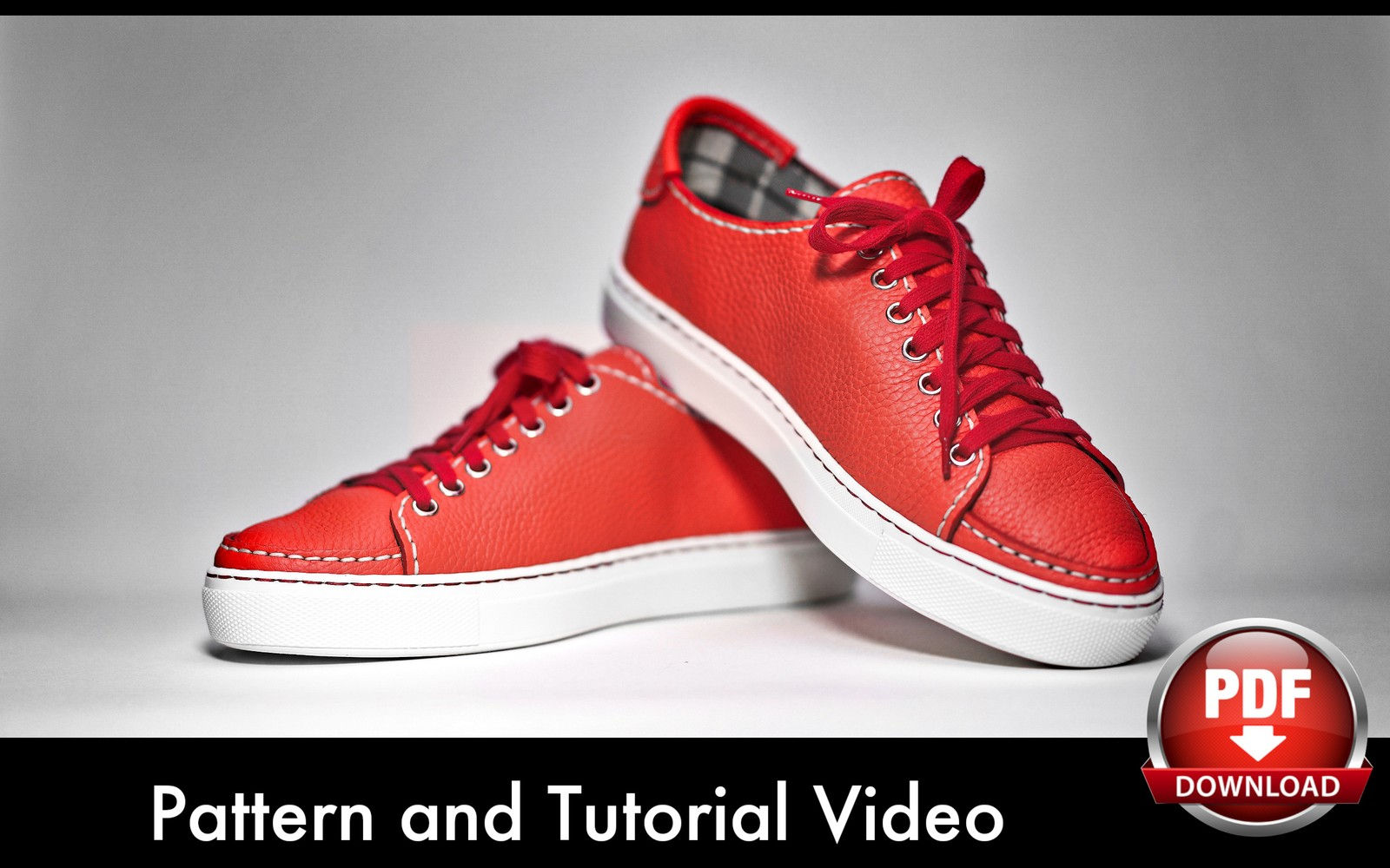 Sneakers Pattern - Shoe Templates - Leather DIY - Pdf Download