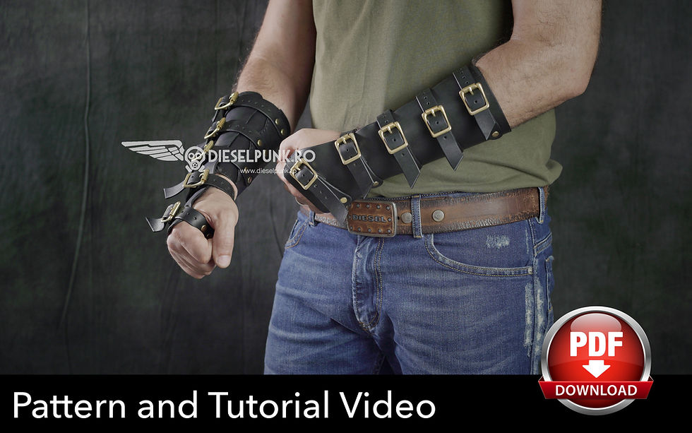 Thumbnail: Bracers Pattern - Cosplay DIY - Pdf Download - Video Tutorial