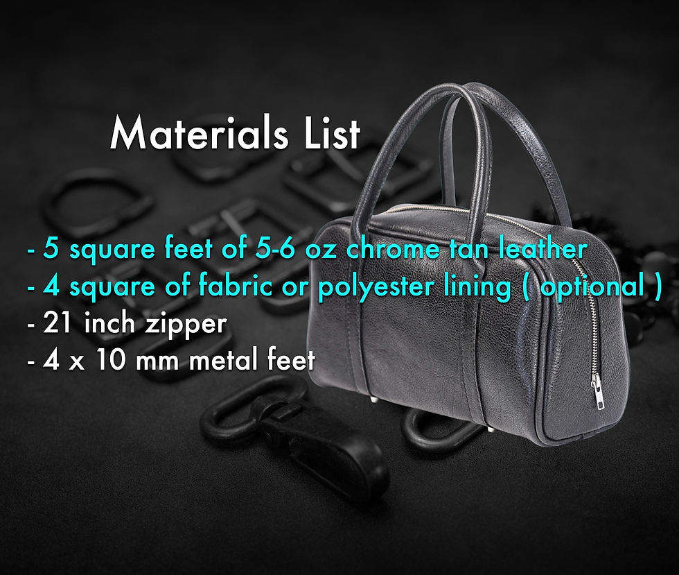 Thumbnail: Leather Bag Laser Cutting SVG DXF Files DIY Project Download