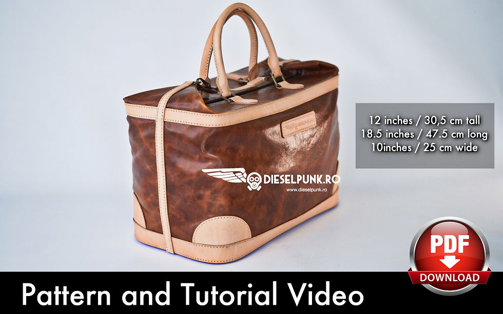 Thumbnail: Bag Pattern - Travel Bag DIY - Pdf Download - Weekender Bag - Video Tutorial