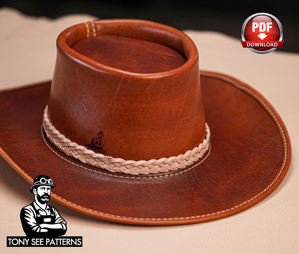 Thumbnail: Leather Cowboy Hat Pattern (PDF with Video Guide)
