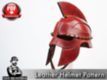 Greek Helmet Pattern: Leather Cosplay Design - PDF Download
