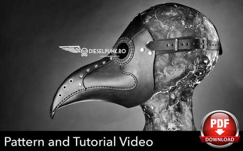 Plague Doctor Mask Pattern - DIY Pattern - Pdf Download - Video ...