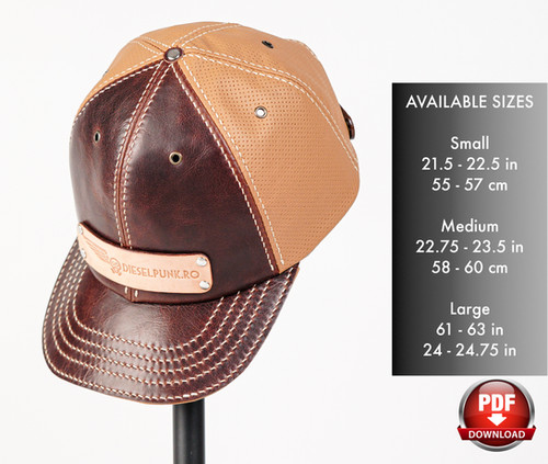 Baseball Cap PATTERN DIY Hat leather Cap Pattern Video