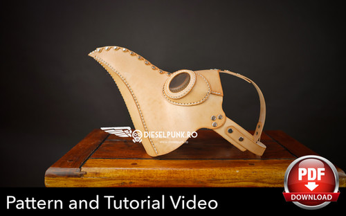 Plague Doctor Mask Pattern - DIY Pattern - Pdf Download - Video ...