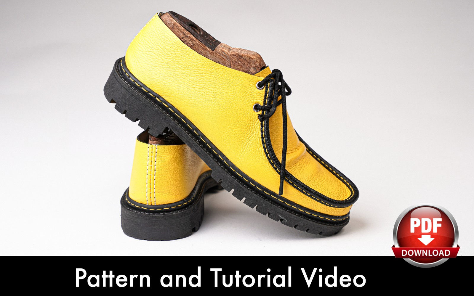 Moccasins Pattern - Shoe Templates - Leather DIY - Pdf Download - Video Tutorial
