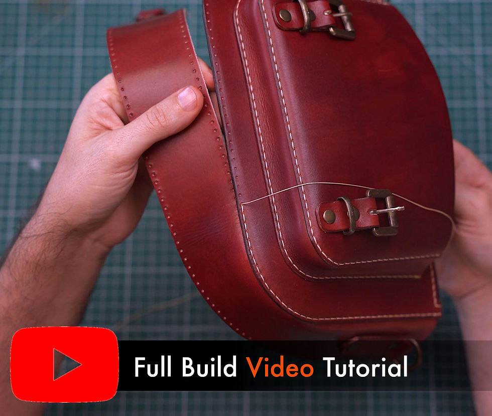 Thumbnail: Messenger Bag Pattern: DIY Leather with Video Tutorial