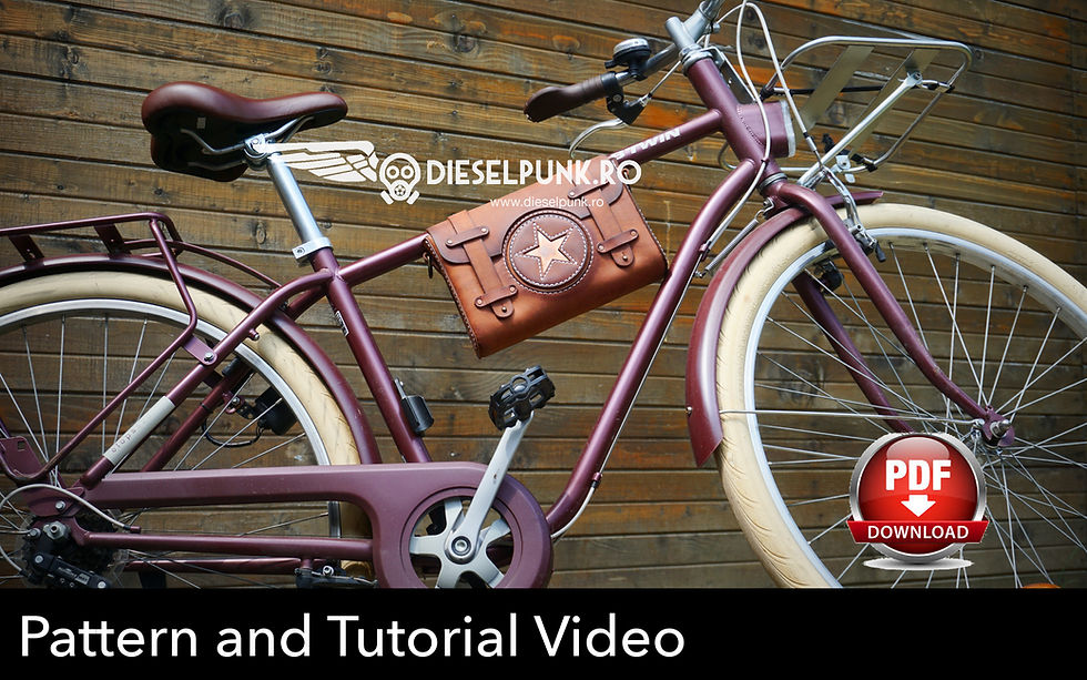 Thumbnail: Messenger Bag Pattern - Leather DIY - Pdf Download - Leather Bag Pattern - Leath