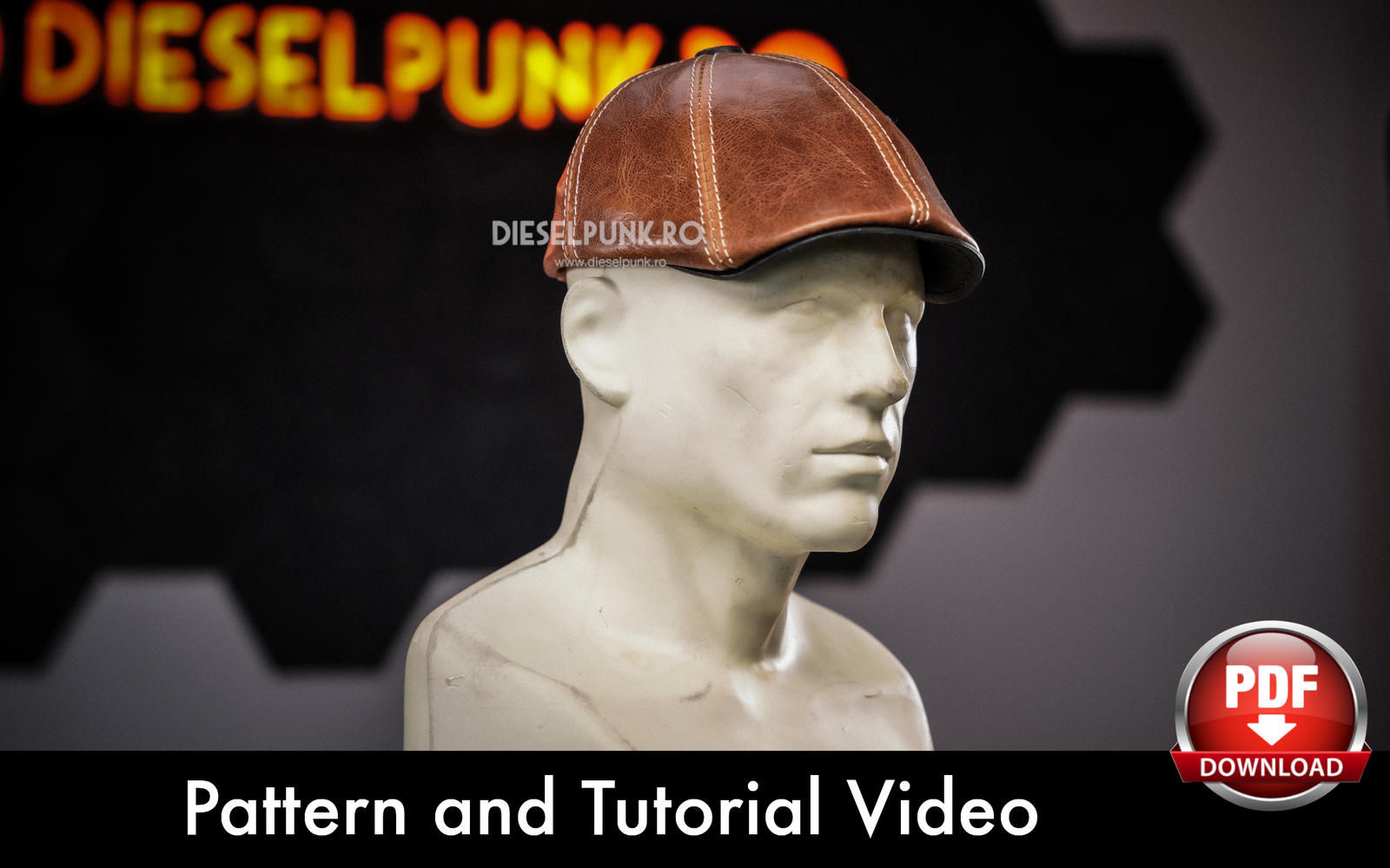 Flat Cap PATTERN - Peaky Blinders Hat - Duckbill Cap Pattern - Video Tutorial