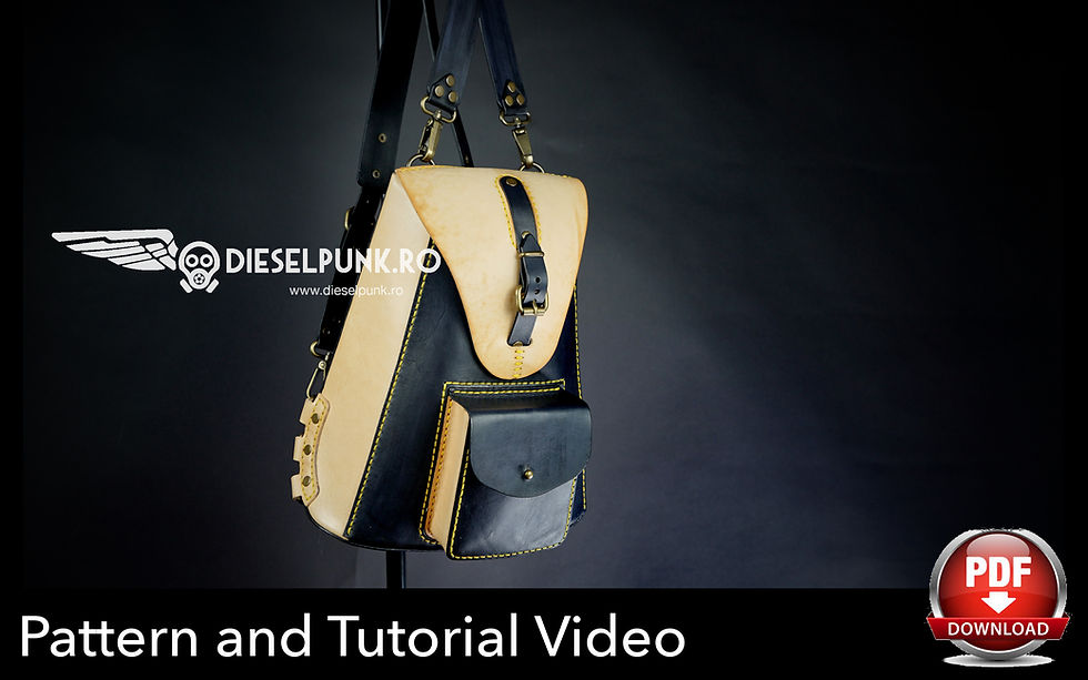 Thumbnail: Backpack Pattern - Leather DIY - Pdf Download - Video Tutorial