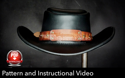 The Bounty Hunter Leather Hat Pattern and Video Tutorial