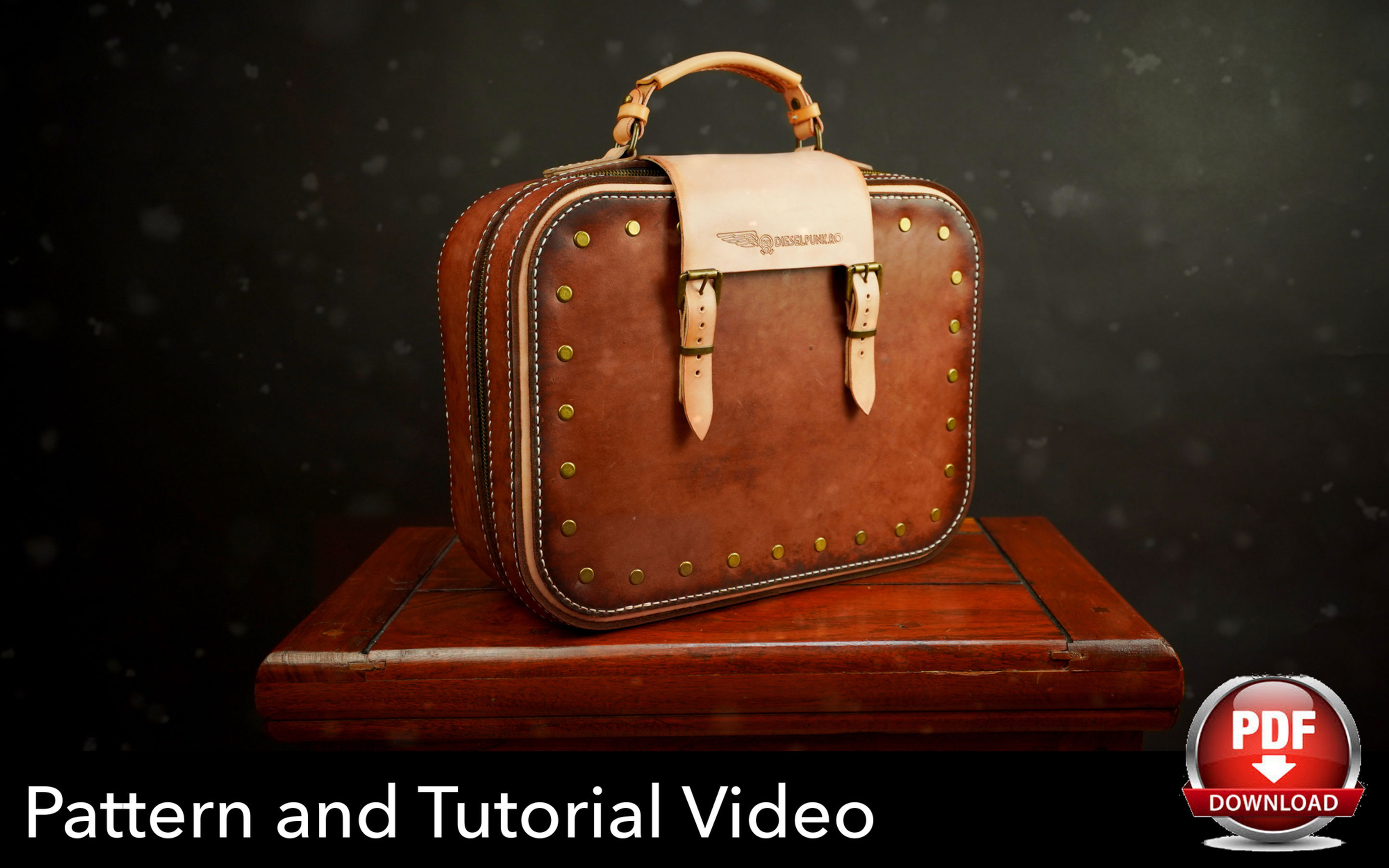Luggage Set Pattern - Pattern Set - Leather DIY - Pdf Download
