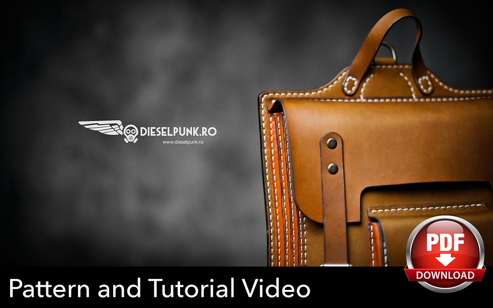 Thumbnail: The Alpha Backpack Pattern - Leather DIY - Pdf Download  - Video Tutorial