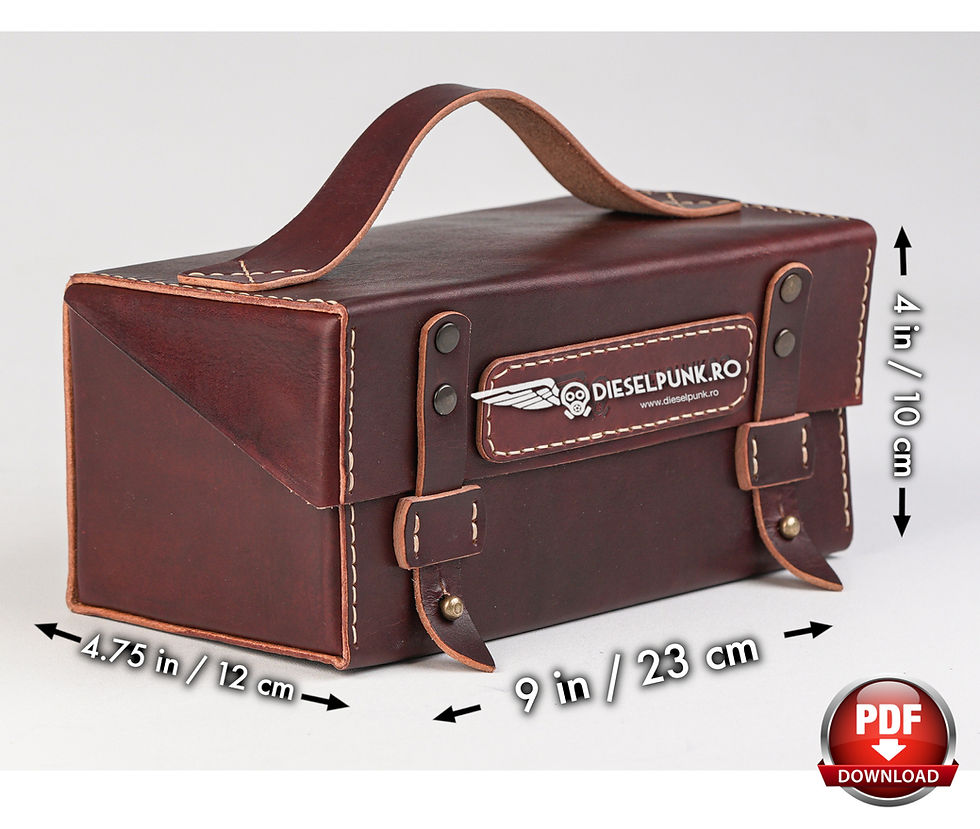 Thumbnail: Mini Tool Box Pattern - Pdf Download - Leather DIY - Tool Bag - Video Tutorial