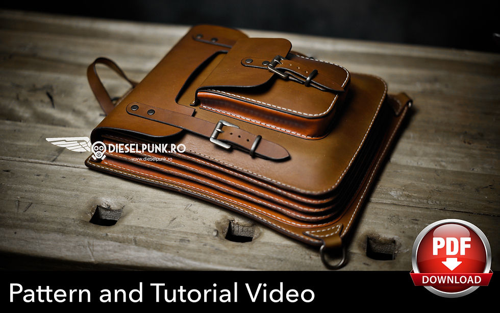 Thumbnail: The Alpha Backpack Pattern - Leather DIY - Pdf Download  - Video Tutorial