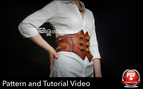 Corset Pattern Steampunk Corset DIY Leather Corset Template