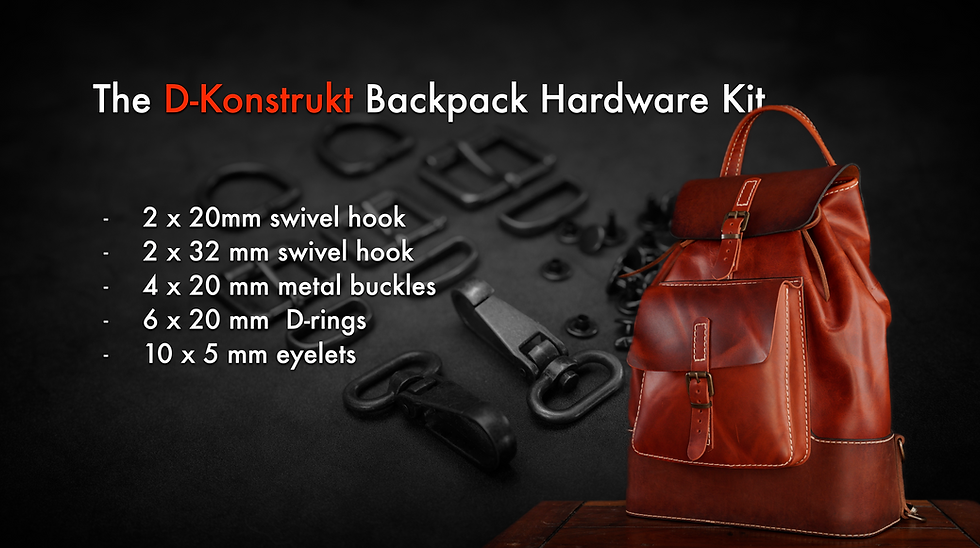 Thumbnail: Leather Backpack Pattern - The Dieselpunk.ro D-Konstrukt