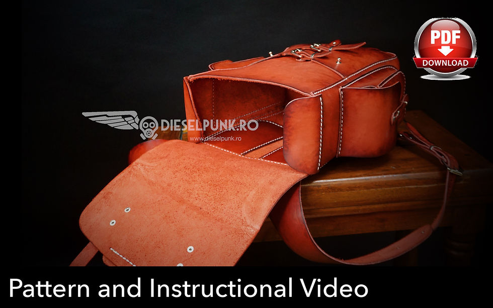 Thumbnail: Backpack Pattern - Leather DIY - Pdf Download  - Video Tutorial