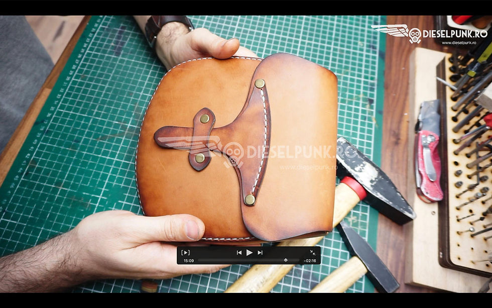 Thumbnail: Bag Pattern - Hip Pouch - Leather DIY - Pdf Download - Video Tutorial