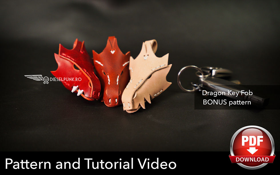 Thumbnail: Dragon Mask Pattern Set - DIY Pattern - Pdf Download - Video Tutorial