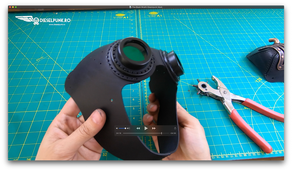 Thumbnail: Steampunk Mask Pattern - DIY Mask - Pdf Download - Video Tutorial