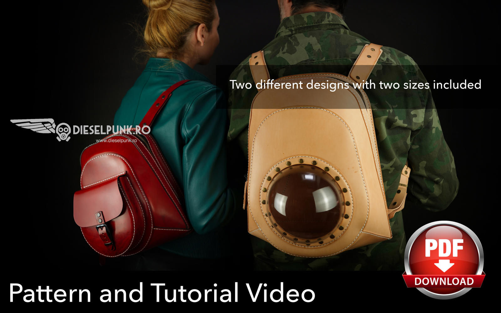 Pet Carrier Backpack Pattern - Leather DIY - Pdf Download - Video Tutorial