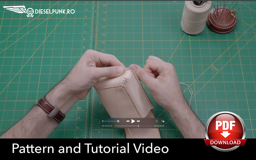 Thumbnail: Tool Belt Pattern - Leather DIY - Pdf Download - Hip Bag - Video Tutorial