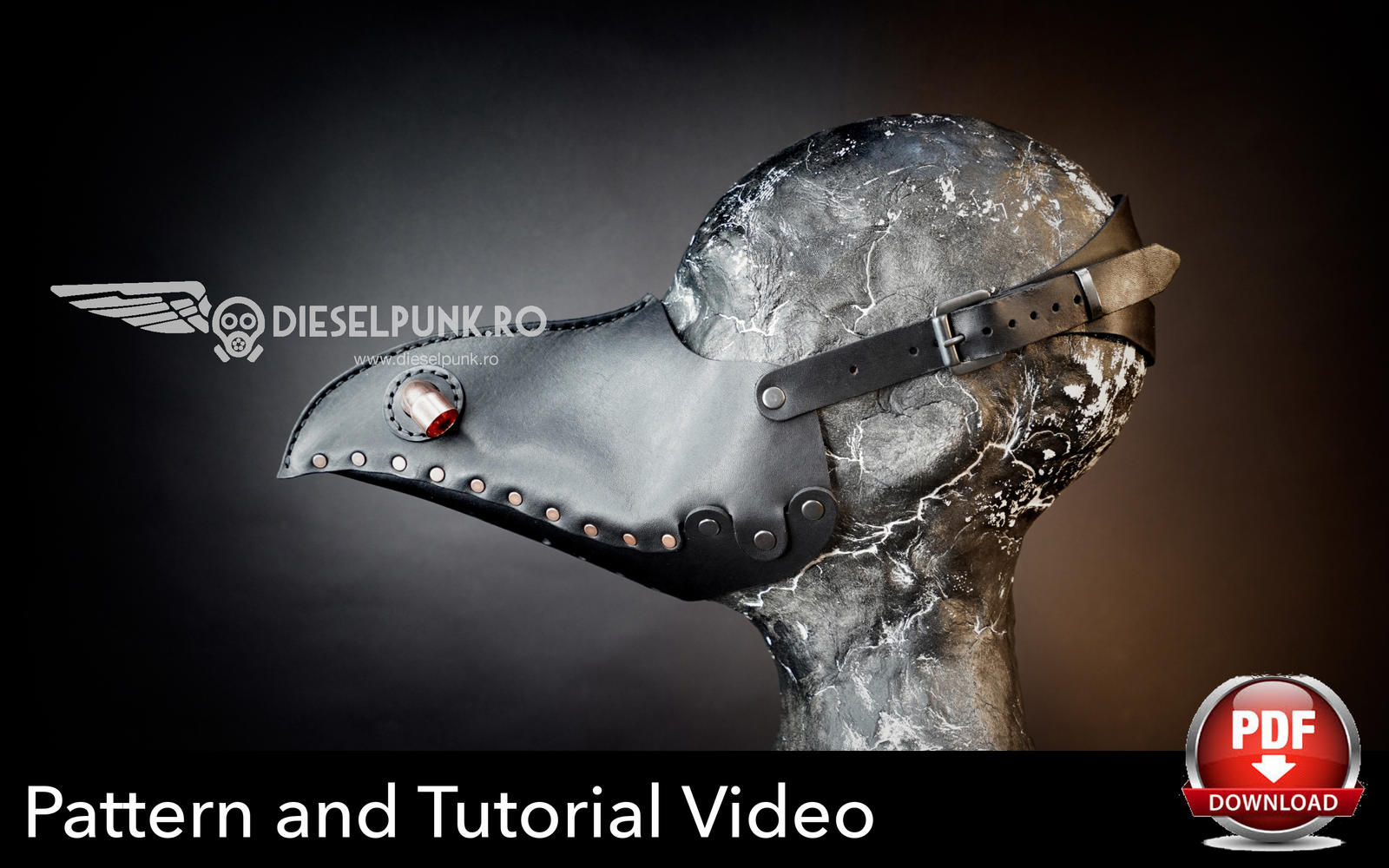 Plague Doctor Mask Pattern - Alchemist Edition - Pdf Download