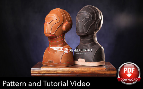 Mannequin Head Pattern Leather Bust Template Leather Diy Pdf