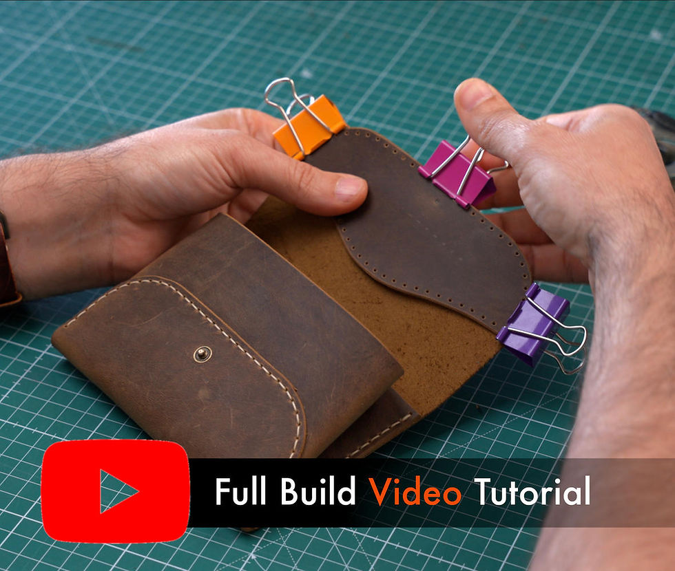 Thumbnail: DIY Leather Wallet Pattern - Full Video Tutorial