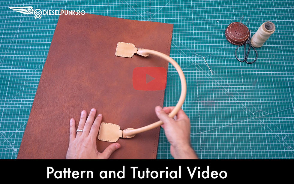 Thumbnail: Travel Bag Pattern - Leather DIY - Pdf Download - Weekender Bag - Video Tutorial